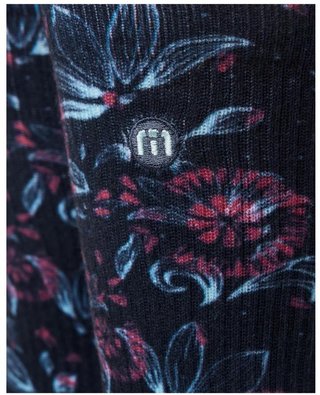 Travis Mathew Flourish Crew unisex ponožky, 1pár, mood indigo