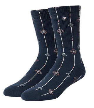 Travis Mathew Deco Crew unisex ponožky, 1pár, mood indigo