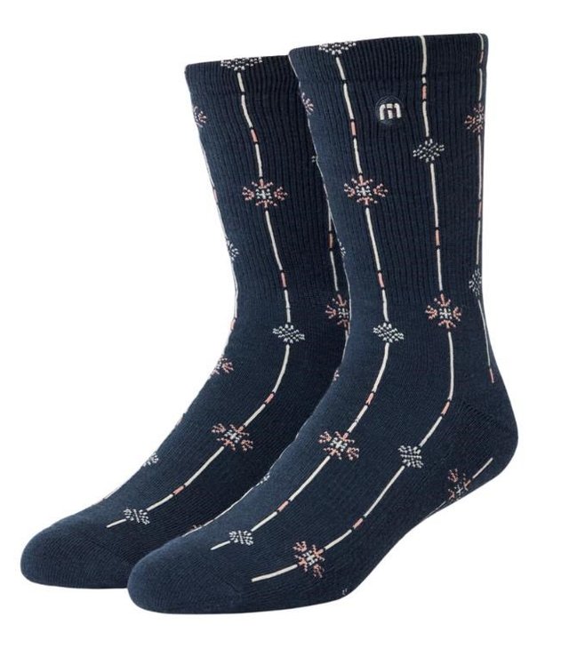 Travis Mathew Deco Crew unisex ponožky, 1pár, mood indigo