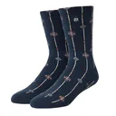 Travis Mathew Deco Crew unisex ponožky, 1pár, mood indigo