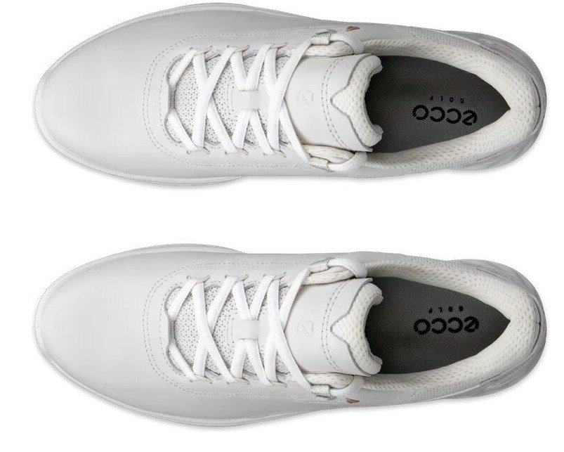 ECCO S-Casual dámské kožené golfové voděodolné boty, bílé
