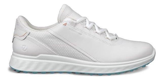 ECCO S-Casual dámské kožené golfové voděodolné boty, bílé