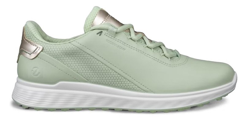 ECCO S-Casual dámské kožené golfové voděodolné boty, matcha