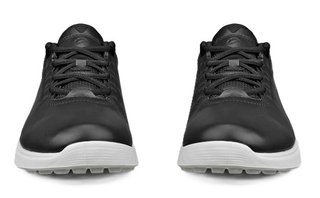 Ecco S-Casual pánské kožené golfové voděodolné boty, černé