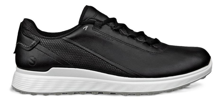 Ecco S-Casual pánské kožené golfové voděodolné boty, černé