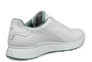 Ecco S-casual pánské kožené golfové voděodolné boty, bílé
