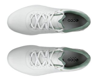 Ecco S-casual pánské kožené golfové voděodolné boty, bílé