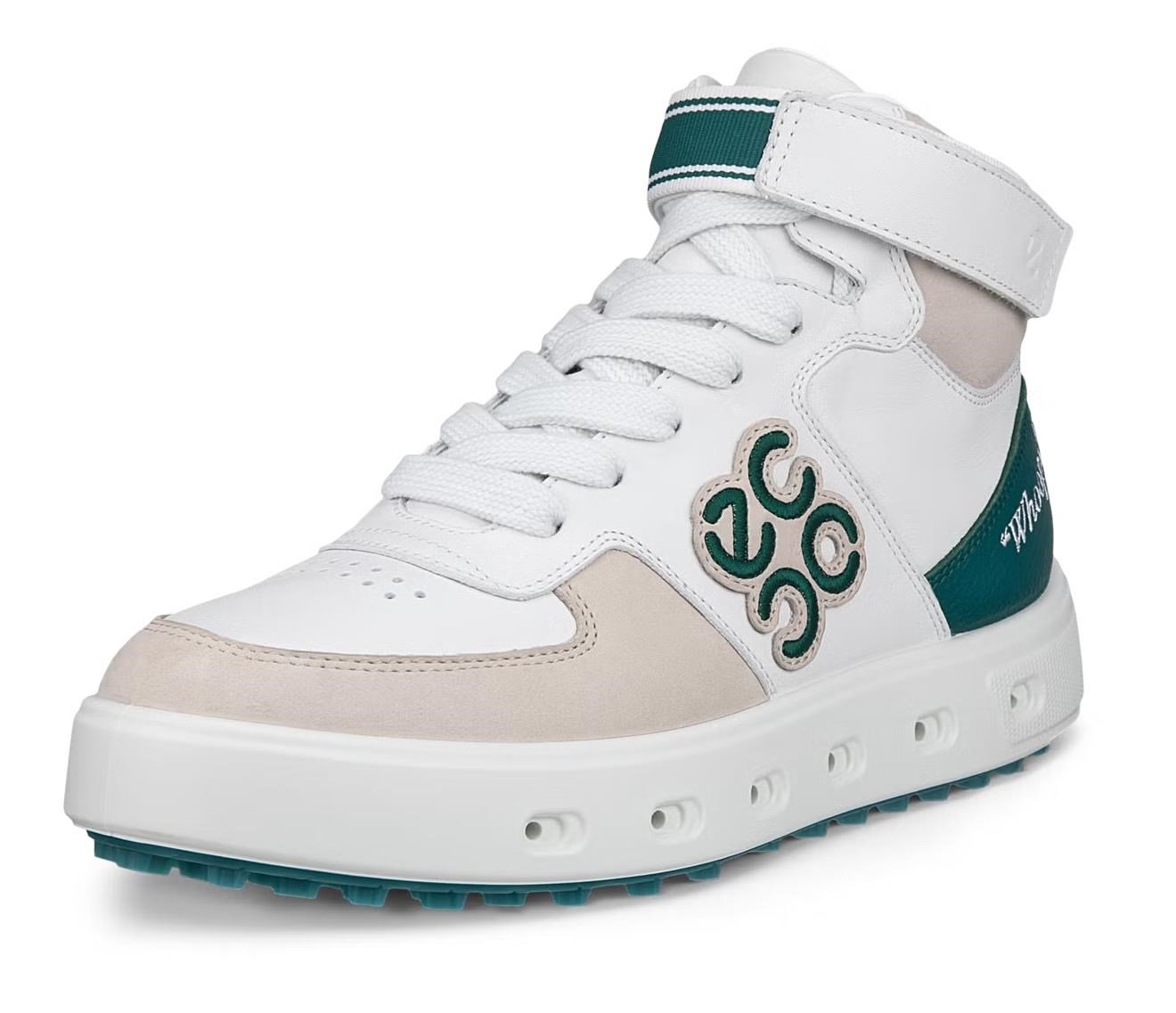 ECCO Street 720 dámské kožené Gore-Tex golfové boty, shadow white