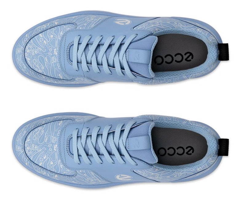 Ecco Street 720 dámské kožené Gore-Tex boty, blue bell