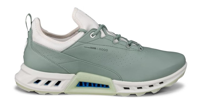 Ecco Biom C4 dámské kožené Gore-Tex golfové boty, sedum green