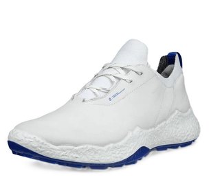 Ecco Biom H5 pánské kožené golfové voděodolné boty, bílý