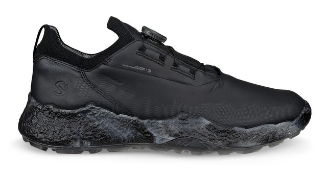 Ecco Biom H5 Boa pánské kožené golfové voděodolné boty, černé