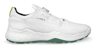 Ecco Biom H5 Boa pánské kožené golfové voděodolné boty, bílé