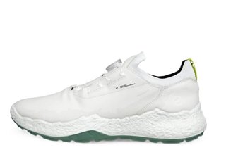 Ecco Biom H5 Boa pánské kožené golfové voděodolné boty, bílé
