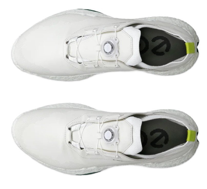 Ecco Biom H5 Boa pánské kožené golfové voděodolné boty, bílé