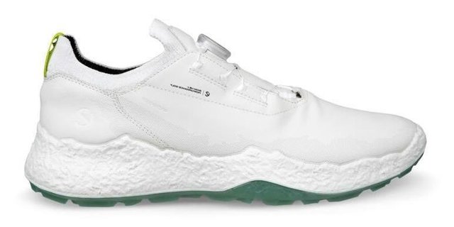 Ecco Biom H5 Boa pánské kožené golfové voděodolné boty, bílé