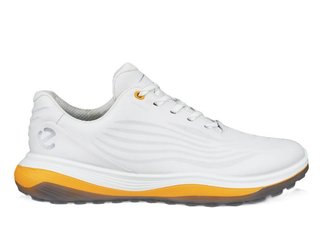 Ecco Lt1 pánské kožené golfové voděodolné boty, bílé