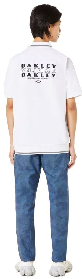 Oakley O-SYNC PACK ABSTRACT HEM pánské polo, bílé