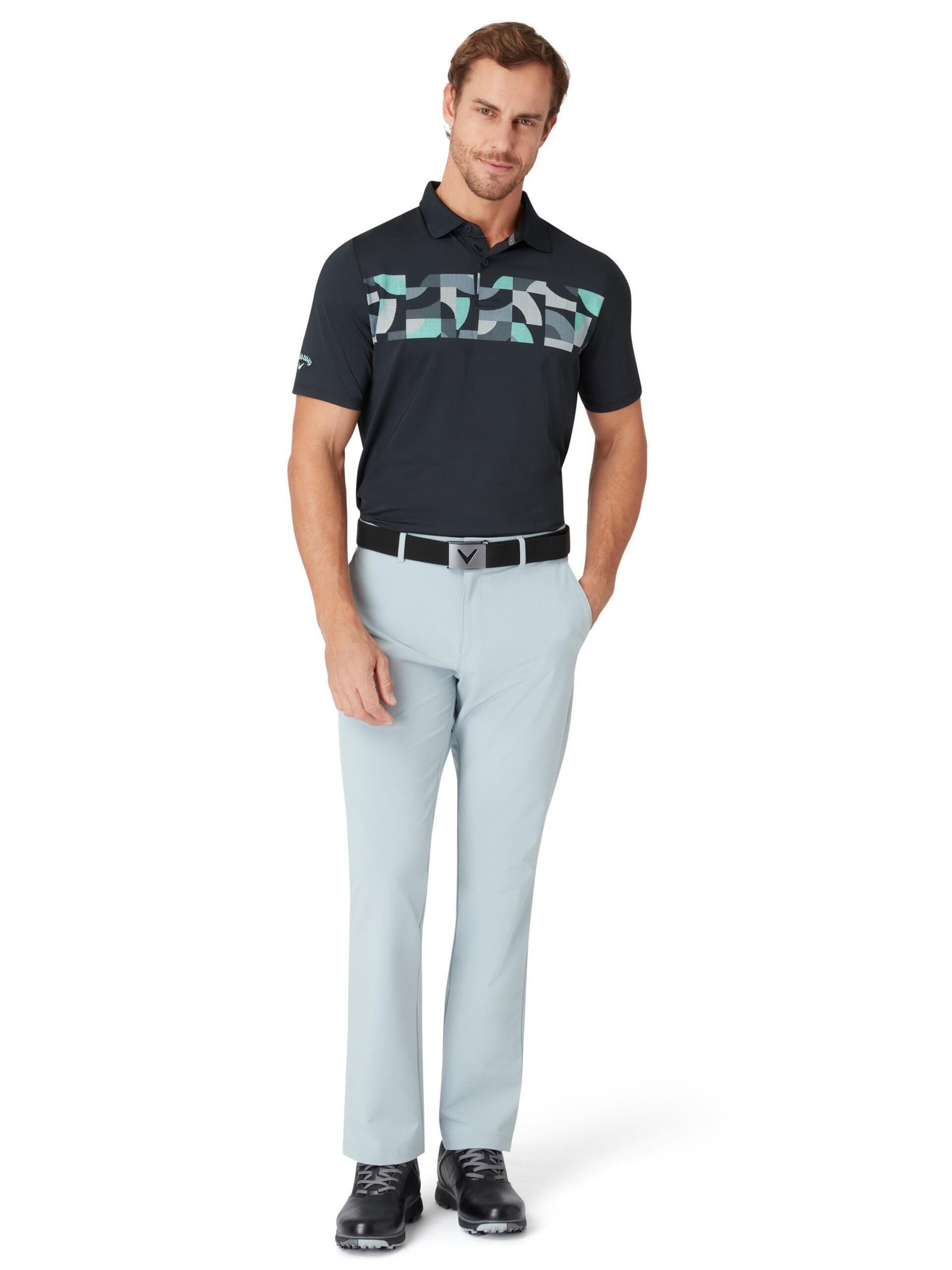 Callaway Optical ‘C’ pánské polo, caviar