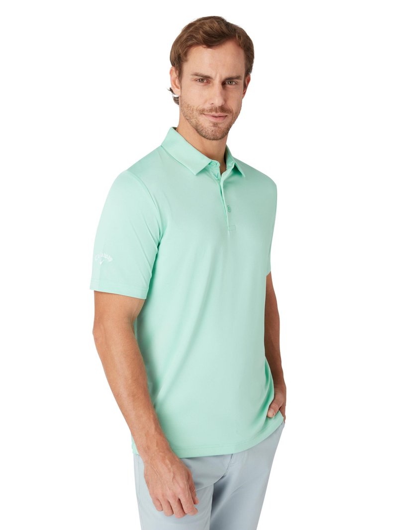 Callaway Swing Tech Solid pánské polo, neptune green