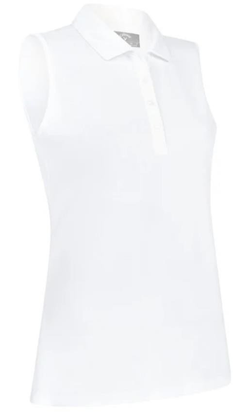 Callaway Tournament Sleeveless dámské polo, bílé