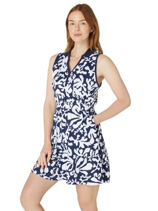 Callaway Abstract Floral golfové šaty, modré