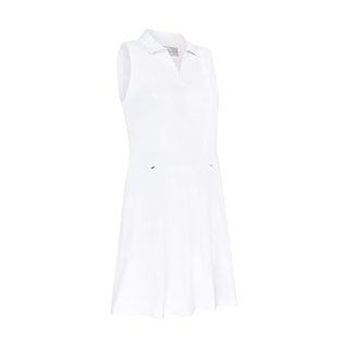 Callaway Flounce Dress with Mesh golfové šaty, bílá