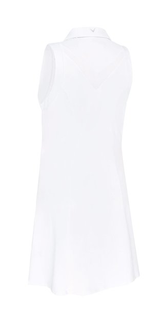Callaway Flounce Dress with Mesh golfové šaty, bílá
