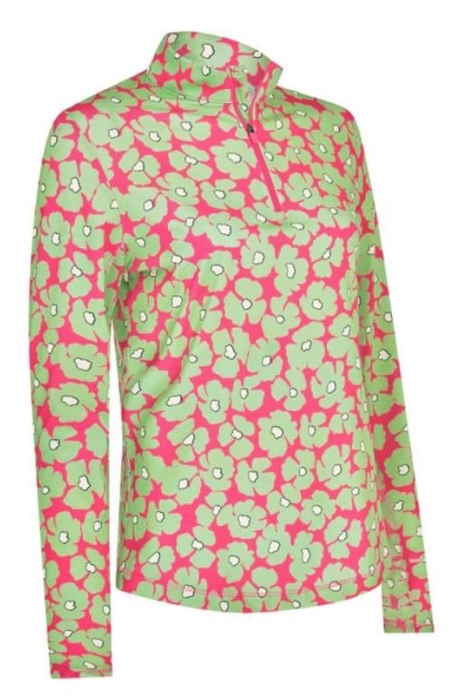 Callaway Floral Printed Sun Protection dámský top, cheeky pink