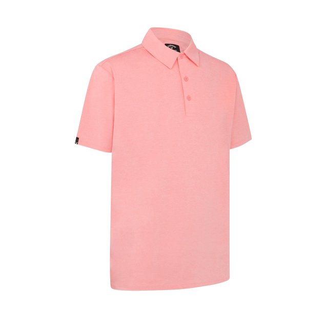 Callaway Premium Heathered pánské polo, strawberry pink heather