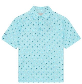 Callaway Dolphin Print dětské polo, blue radiance