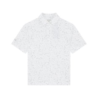 Callaway Floral Print dětské polo, bílé