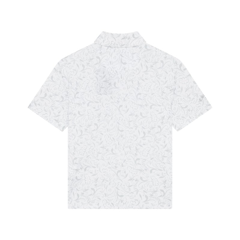 Callaway Floral Print dětské polo, bílé