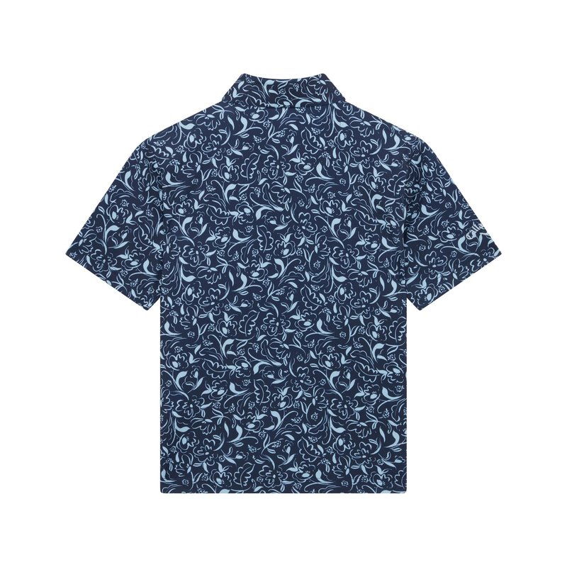 Callaway Floral Print dětské polo, modré