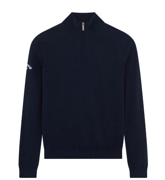 Callaway Junior 1/4 Zip chlapecký svetr, navy blue