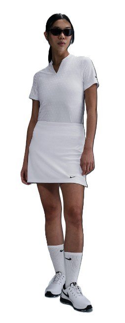 Nike Woman Dri-FIT Short-Sleeve Blade Jacquard dámské polo, bílé