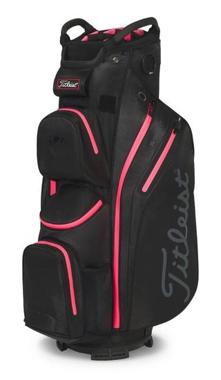 Titleist 14 StaDry cart bag, černo/červený