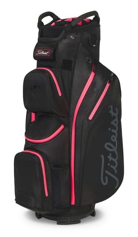 Titleist 14 StaDry cart bag, černo/červený