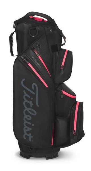 Titleist 14 StaDry cart bag, černo/červený