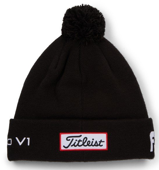 Titleist Tour Pom Pom zimní čepice, černá