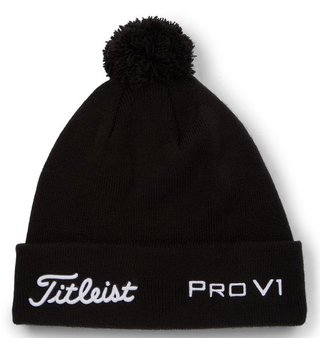 Titleist Tour Pom Pom zimní čepice, černá