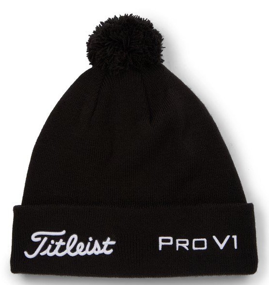 Titleist Tour Pom Pom zimní čepice, černá