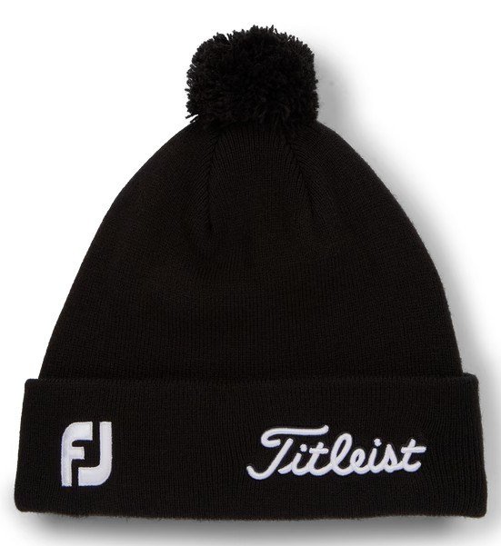 Titleist Tour Pom Pom zimní čepice, černá