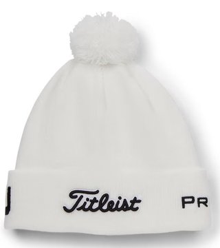 Titleist Tour Pom Pom zimní čepice, bílá