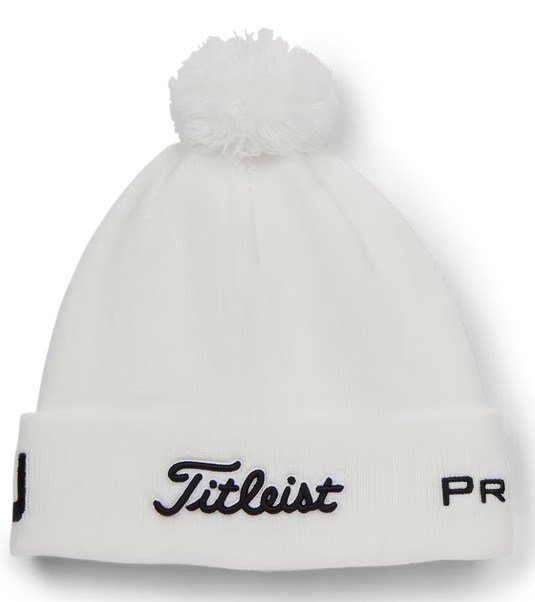 Titleist Tour Pom Pom zimní čepice, bílá