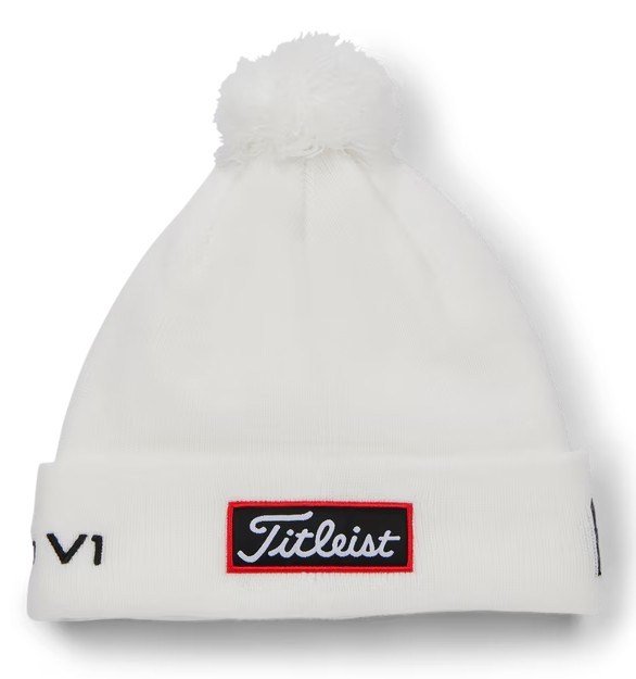 Titleist Tour Pom Pom zimní čepice, bílá