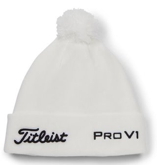 Titleist Tour Pom Pom zimní čepice, bílá