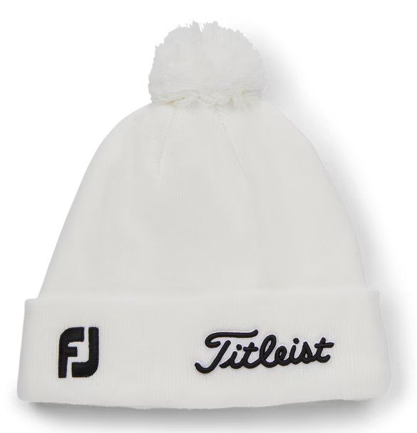Titleist Tour Pom Pom zimní čepice, bílá
