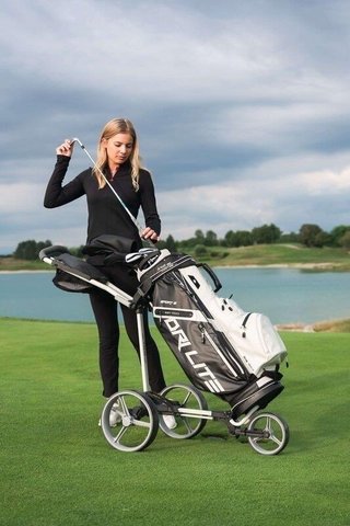 Big Max Dri Lite Sport 3 cart bag, black/taupe