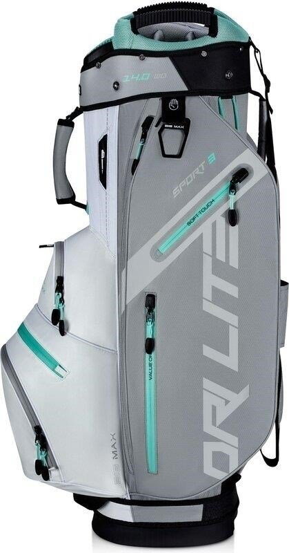 Big Max Dri Lite Sport 3 cart bag, šedo/bílo/mintový